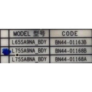 FUENTE DE PODER PARA TV SAMSUNG NEO QLED / NUMERO DE PARTE BN44-01168B / BN4401168B / L75SA9NA_BDY / PANEL CY-TB075RMHV1H / MODELO QN75QN90 / QN75QN90BAFXZA CA01